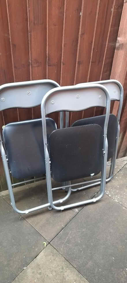 Photo of free 3 x foldaway chairs (Hereford, Belmont) #1