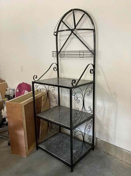 Photo of free Baker’s Rack with Marble Shelves (North Nashua) #1