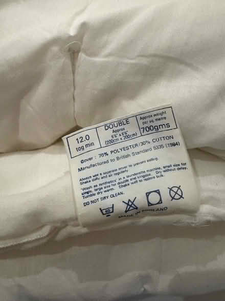 Photo of free Double duvet (Barnard's Green WR14) #2