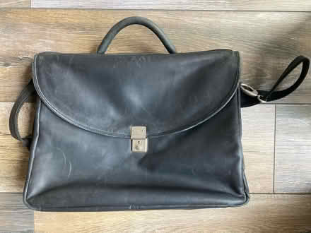 Photo of free Black leather briefcase (Beckenham BR3) #1