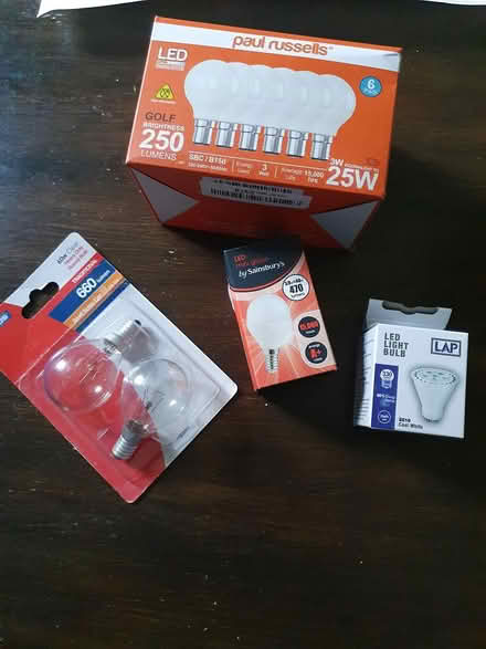 Photo of free various new lightbulbs (Aldershot GU12) #1