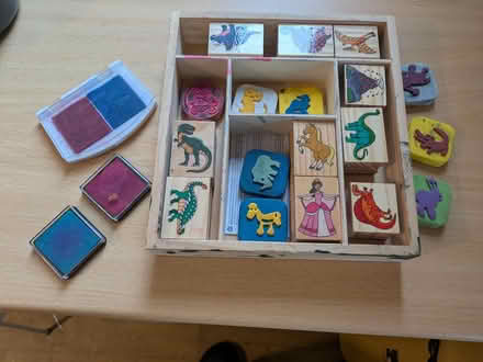 Photo of free Dinosaur + various stamps (S2, Heeley) #1