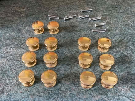 Photo of free Brass cupboard/wardrobe door knobs with attachment screws (Queens Park BH9) #1