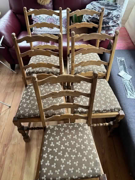 Photo of free 5 dinning room chairs (Hasland, S41) #2