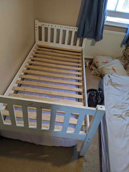 Photo of free Single bed frame (bottom half of bunks) (Southborough TN4) #1