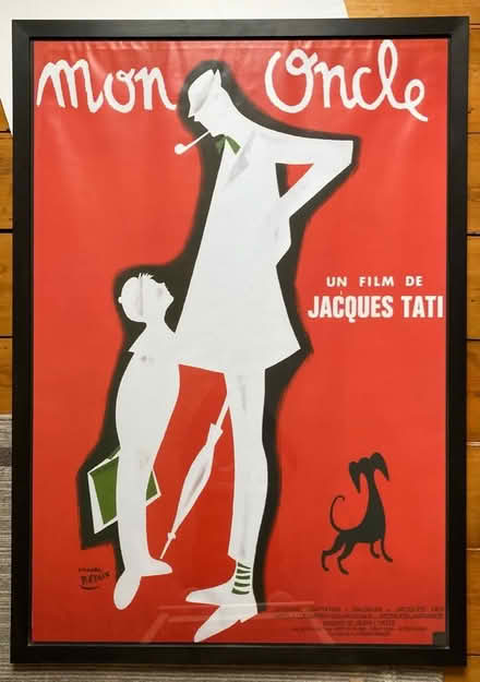 Photo of free Framed - under glass - Jacques Tati film poster (Canonbury N1) #1