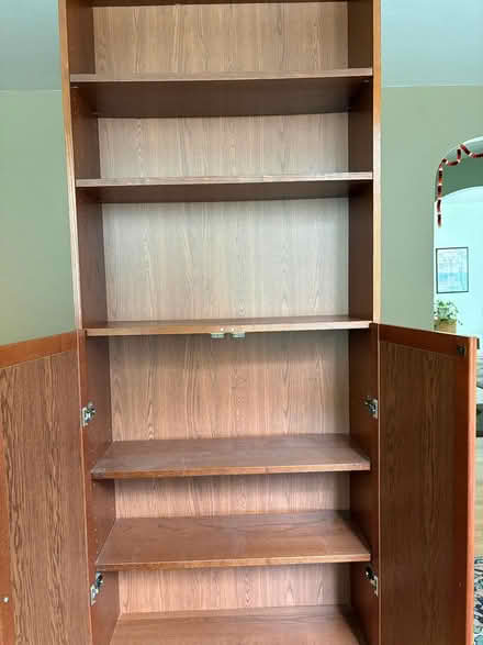 Photo of free 2 sets of book shelves with doors (Redwood City, Selby/El Camino) #2