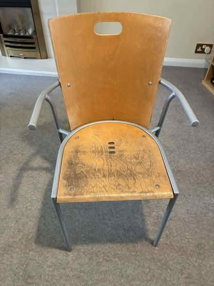 Photo of free Wooden chair with metal legs (Woosehill RG41) #3