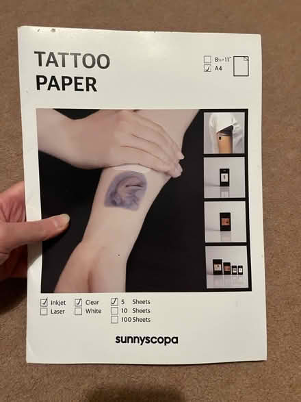 Photo of free Print your own temp tattoo sheets (East Chesterton CB4) #1