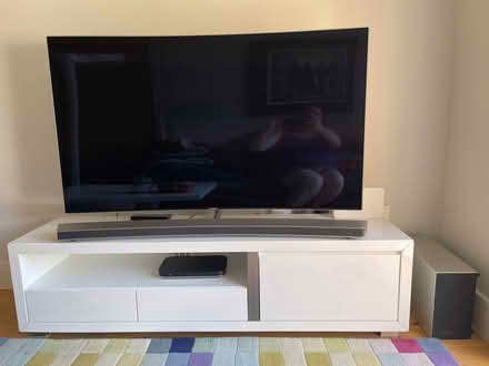 Photo of free High gloss white TV cabinet from Furniture Village (Burgess Hill RH15) #1