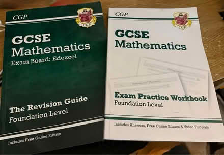 Photo of free CGP GCSE Mathematics books x 2 (Hadleigh SS7) #1