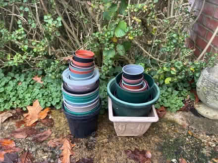 Photo of free Various sizes of plastic pots - about 30 to 35 (Lemsford AL8) #1