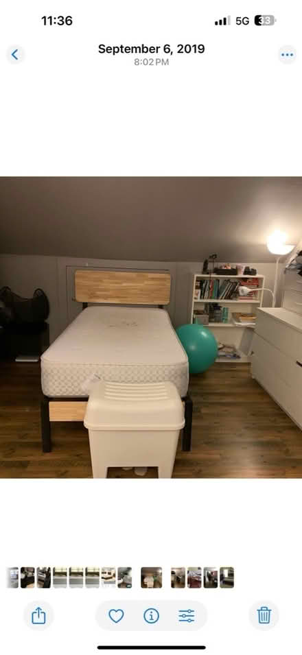 Photo of free Twin bedframe & box Mattress (Ridgewood/Paramus) #3