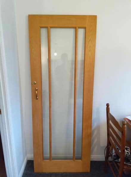 Photo of free Glass wooden door (St Agnes, TR5) #1