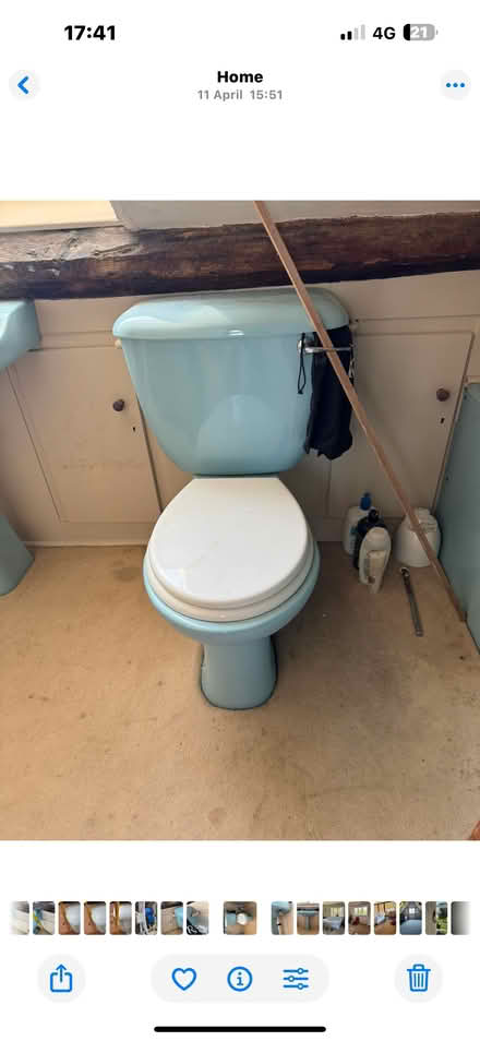 Photo of free Turquoise basin &loo with taps (Filchampstead OX2) #2