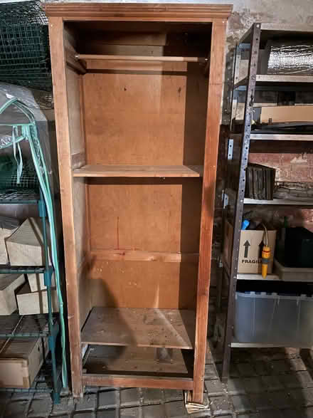 Photo of free Old single wooden wardrobe (Harrogate HG2) #1