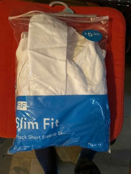 Photo of free 2 boys new white school shirts13-14 (Emmer Green (RG4)) #1