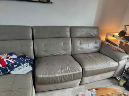 Photo of free Leather corner sofa (Whittlesey PE7) #2