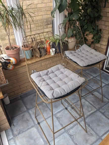 Photo of free 2x Bar Stools For High Table (Hackbridge) #1