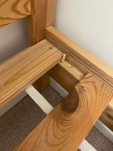 Photo of free single pine slatted bed frame (Fishponds BS16) #4
