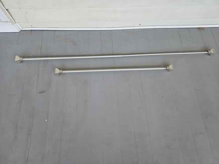 Photo of free Curtain Rods, adjustable, nickle (Montclair, VA) #1