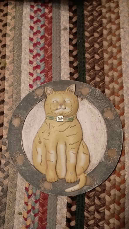 Photo of free Cat garden ornament, c12-14 in (Somerville, off Cedar St) #1