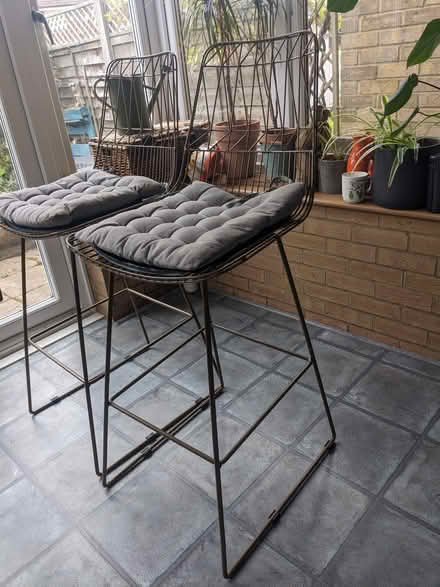 Photo of free 2x Bar Stools For High Table (Hackbridge) #4