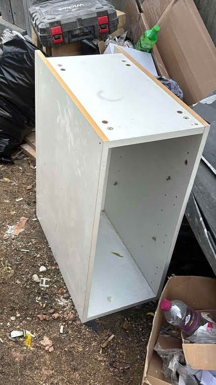 Photo of free Wooden box from furniture and some wooden planks. (Mitcham CR4) #1