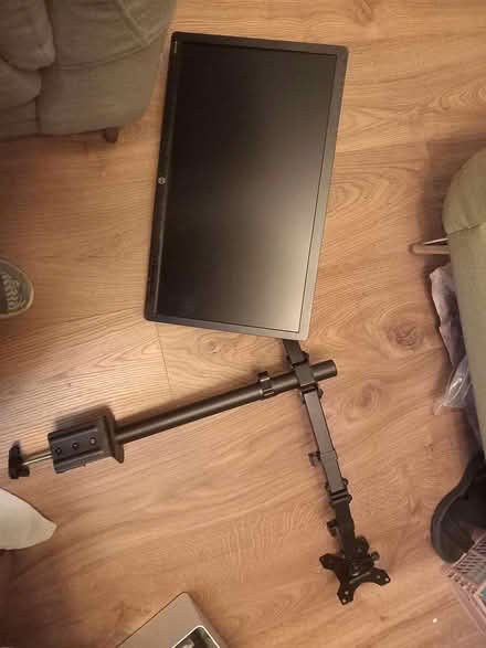 Photo of free 2 monitors and stand with clamp (Drumcondra) #1