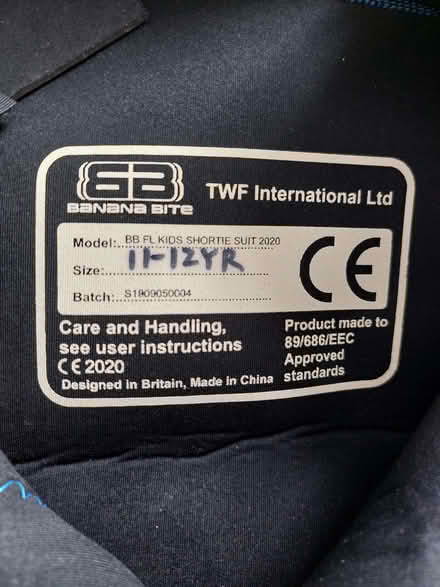 Photo of free kids wetsuit age 11-12 (Seven Dials BN1) #4