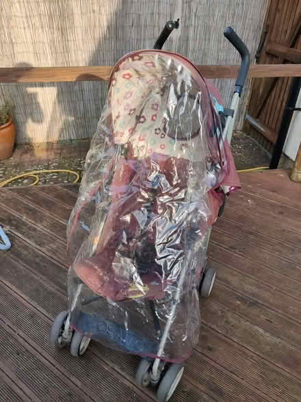 Photo of free Cosatto purple buggy with foot muff and rain cover (Woodley RG6) #2