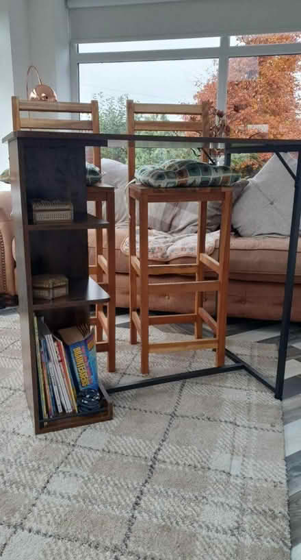 Photo of free High bar table & stools (Durham DH6) #2
