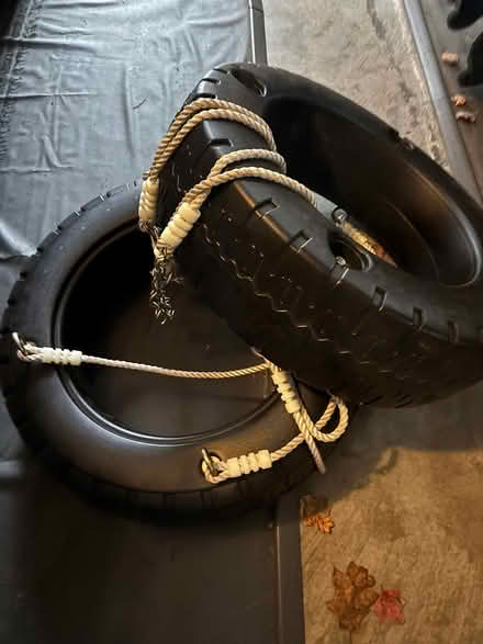 Photo of free Plastic tire swings (East Groton) #1