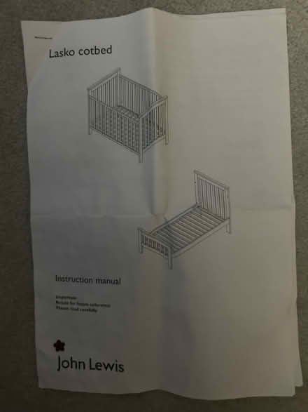 Photo of free Lasko Cotbed (Epsom) #4