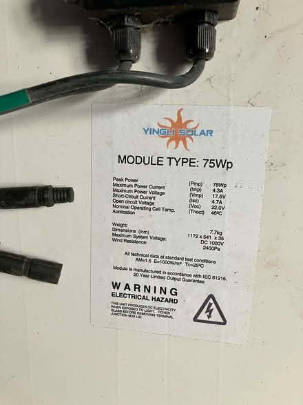 Photo of free Solar panels x3 (IP4) #2