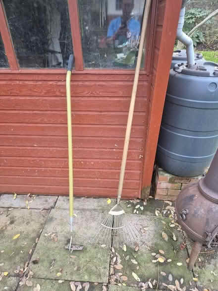 Photo of free Garden rake and hoe (Barnard's Green WR14) #1