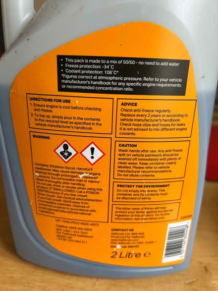 Photo of free Antifreeze (Codicote SG4) #2