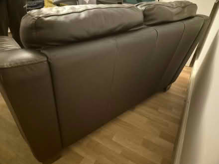 Photo of free Two seater leather sofa (Walthamstow E17) #2