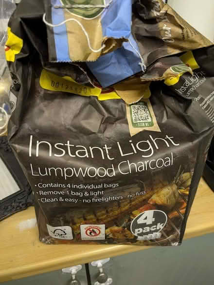 Photo of free two packs of instant light lumpwood BBQ charcoal (Kidlington OX5) #1