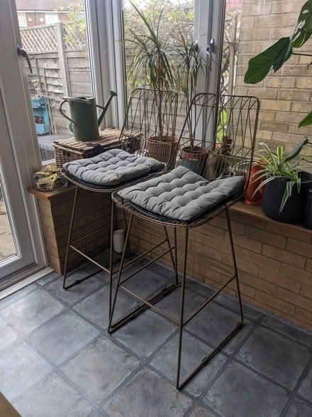 Photo of free 2x Bar Stools For High Table (Hackbridge) #3