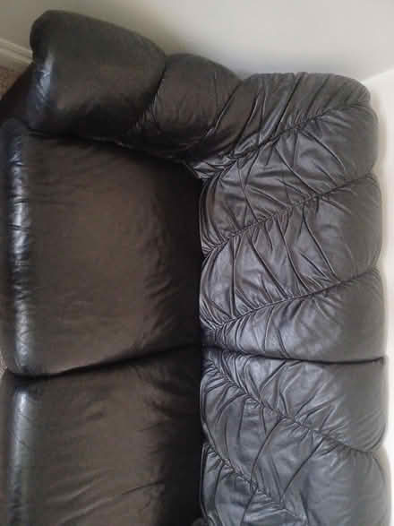 Photo of free Black 2 seater sofa (Woodley RG5) #3