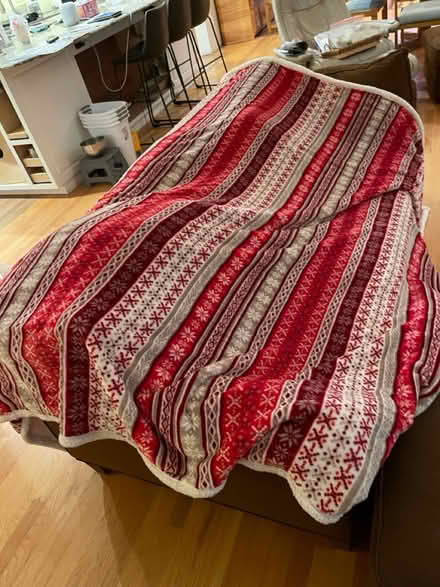 Photo of free Large winter fleece blanket (Camden and Leigh) #1