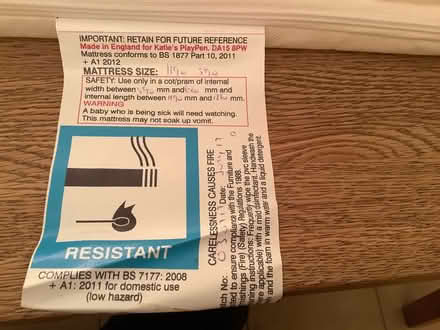 Photo of free Foam cot mattress (Thorney Leys OX28) #2