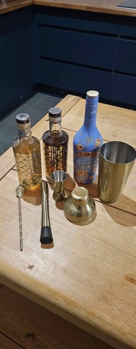 Photo of free Cocktail shaker etc & spirits (Wantage, OX12) #1
