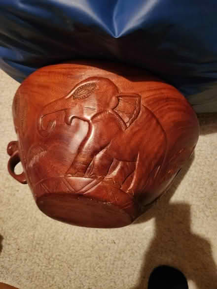 Photo of free large wood elephant bowl (southeast Fort Collins) #2