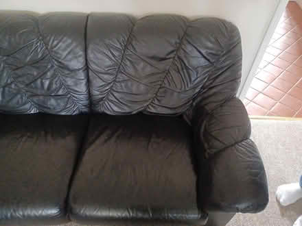Photo of free Black 2 seater sofa (Woodley RG5) #1
