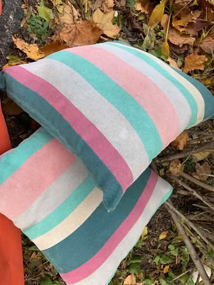 Photo of free 2 patio pillows (St. Clair & Victoria Park) #1