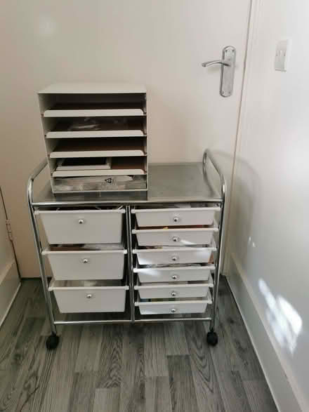 Photo of free Hobbycraft filing cabinet and Ikea paper organiser (Emlyn Gardens W12) #1