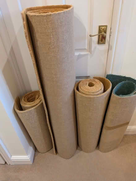 Photo of free Gold/Mustard Yellow Carpet offcuts NEW x 3 (Downend BS16) #2