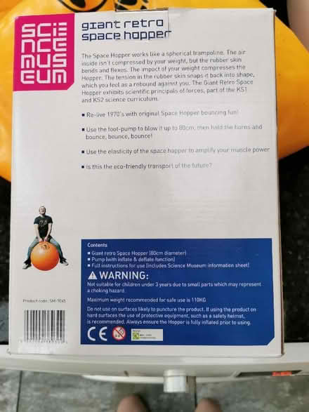 Photo of free Giant space hopper with original box and pump. (Newnham RG27) #2